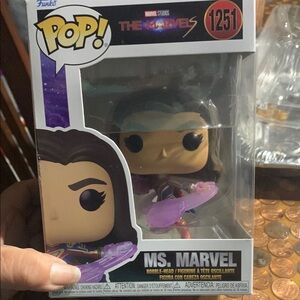 Funko Pop! Ms. Marvel Figure - Purple and Black